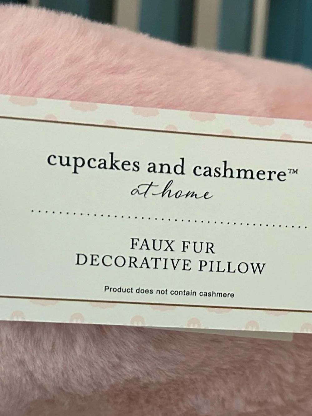 “New” Cupcakes & Cashmere Plush Pink Ghost Decorative Pillow